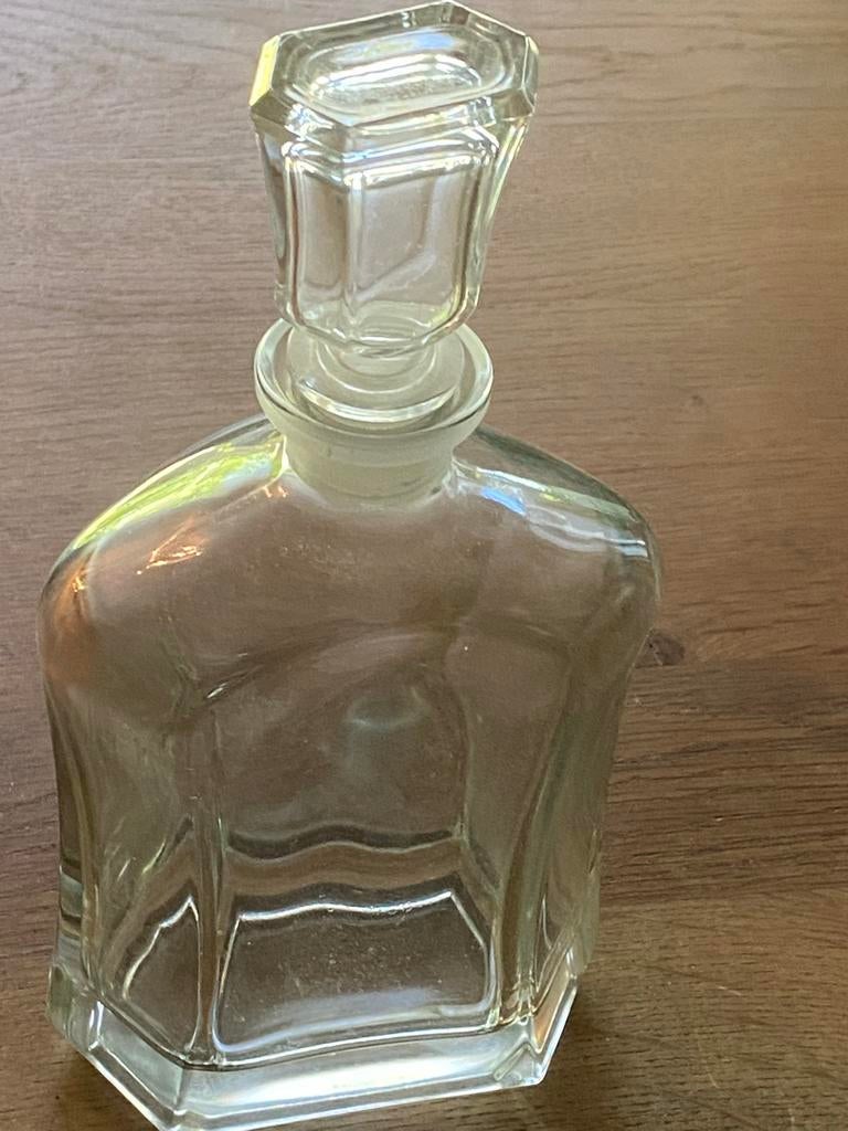 Vintage Glazen Whiskey Karaf met Stop, Ophalen