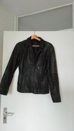 Leren dames jas, Ophalen, Zwart, On line leatherwear, Maat 36 (S)