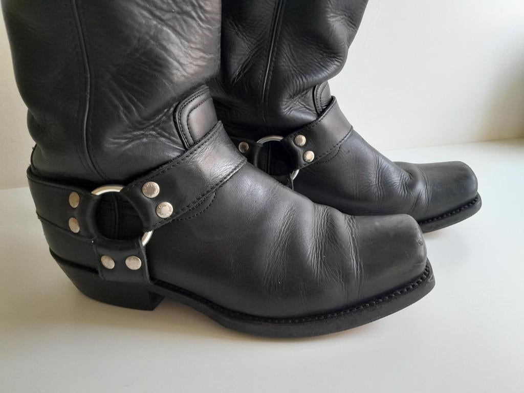Sancho laarzen / boots /motor, Kleding | Dames, Schoenen, Zo goed als nieuw, Hoge laarzen, Zwart, Ophalen of Verzenden