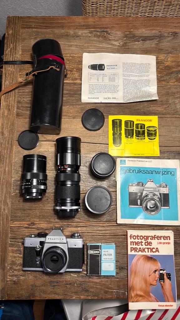 Vintage fotoapparatuur. Canon, Praktica, Agfa, Verzamelen, Fotografica en Filmapparatuur, 1960 tot 1980, Ophalen