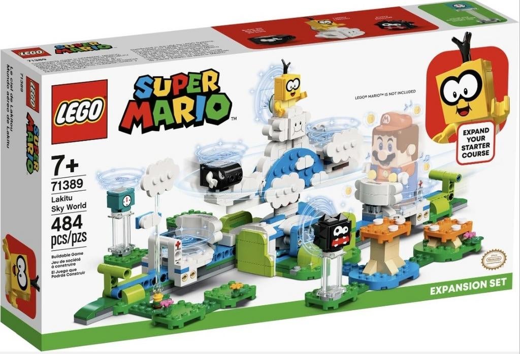 Lego Super Mario 71389 Lakitu Sky World, Lego, Nieuw, Ophalen of Verzenden, Ongeopend/sealed