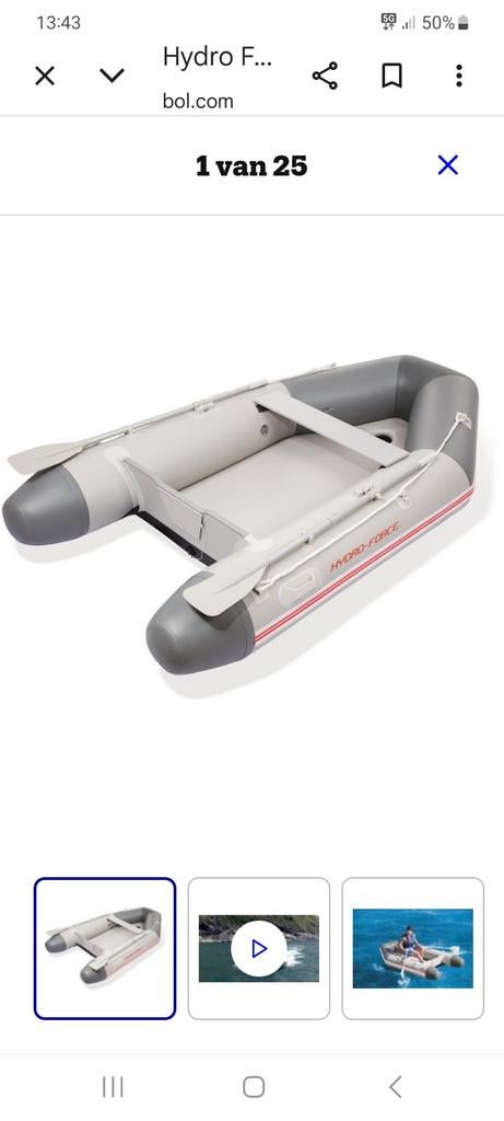 Hydroforce 230 rubberboot, Overige merken, Verzenden, Zo goed als nieuw, Benzine