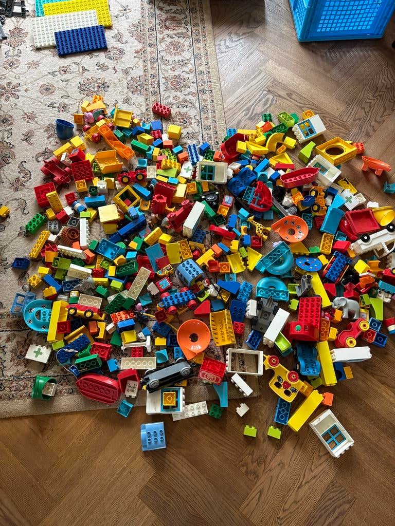 Grote partij Duplo en Lego bouwstenen - diverse kleuren, Gebruikt, Ophalen of Verzenden, Duplo, Losse stenen