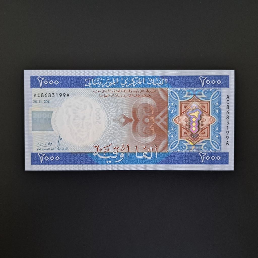 2000 ouguiya Mauritanië #024, Verzenden, Overige landen, Los biljet