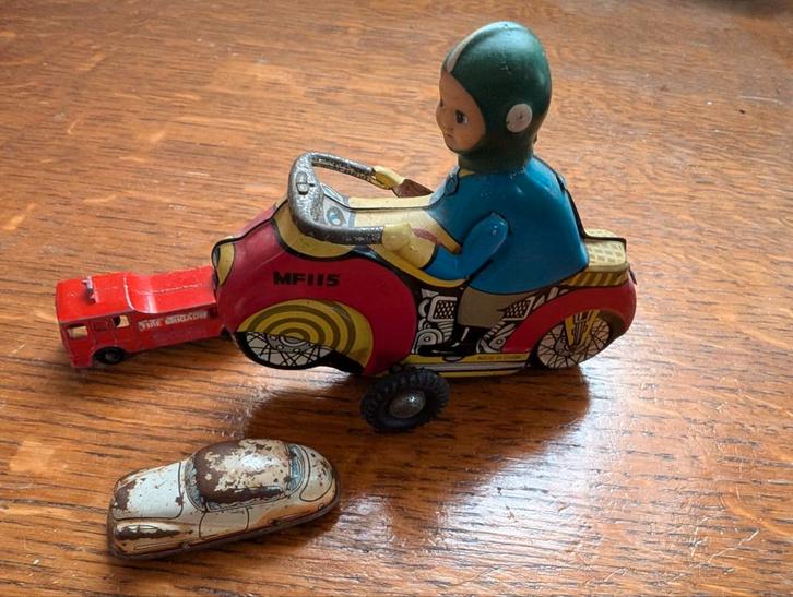 Blikken speelgoed motorfiets, Verzamelen, Speelgoed, Ophalen of Verzenden