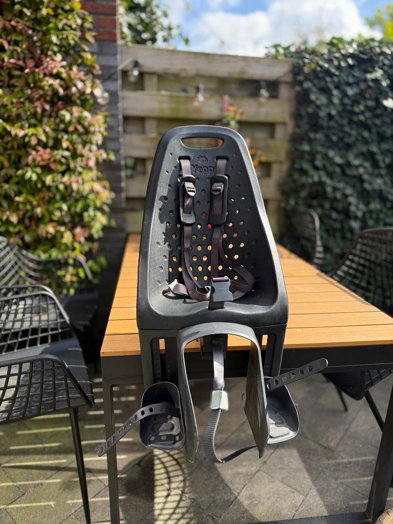 Yepp fietsstoel, Fietsen en Brommers, Fietsaccessoires | Fietsstoeltjes, Ophalen, Gebruikt, 9 t/m 36 kg, Voetsteuntjes