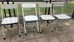 Klapstoel combitex 4 stuks, Ophalen, Gebruikt, Vier, Metaal