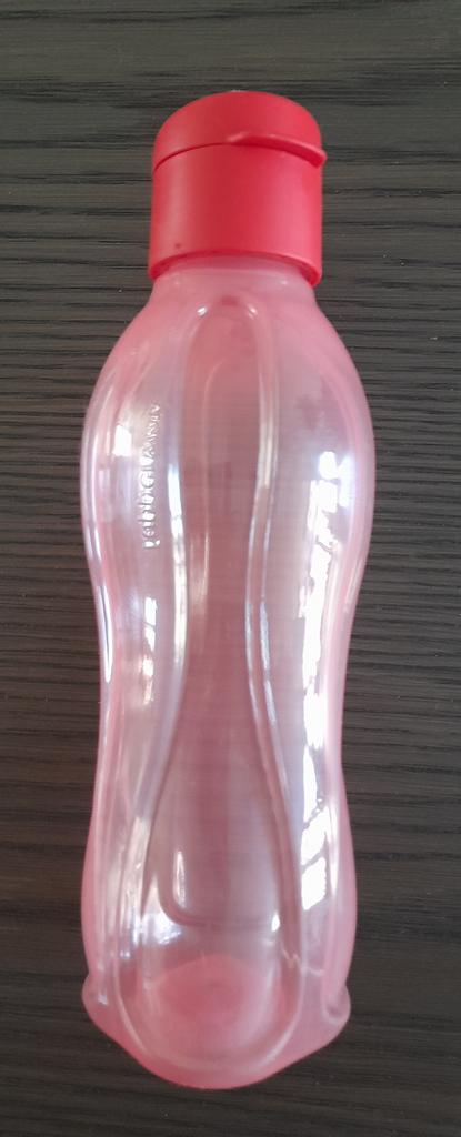 Tupperware drinkfles met click dop 500 ml rood, Ophalen of Verzenden, Zo goed als nieuw, Rood