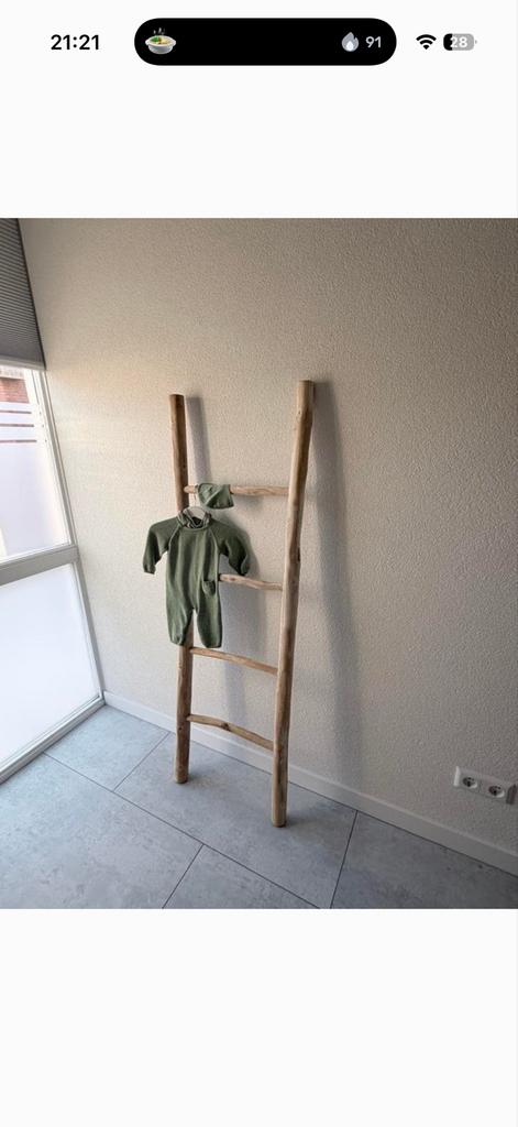 Houten decoratie ladder 150cm hoog en 50cm breed, Ophalen, Hout, Gebruikt, Landelijk