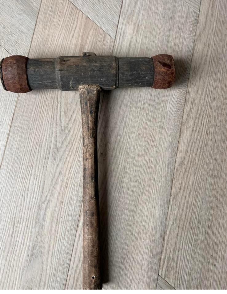 Antieke houten hamer, gereedschap voor scheepstimmermannen, Antiek en Kunst, Antiek | Gereedschap en Instrumenten, Ophalen of Verzenden