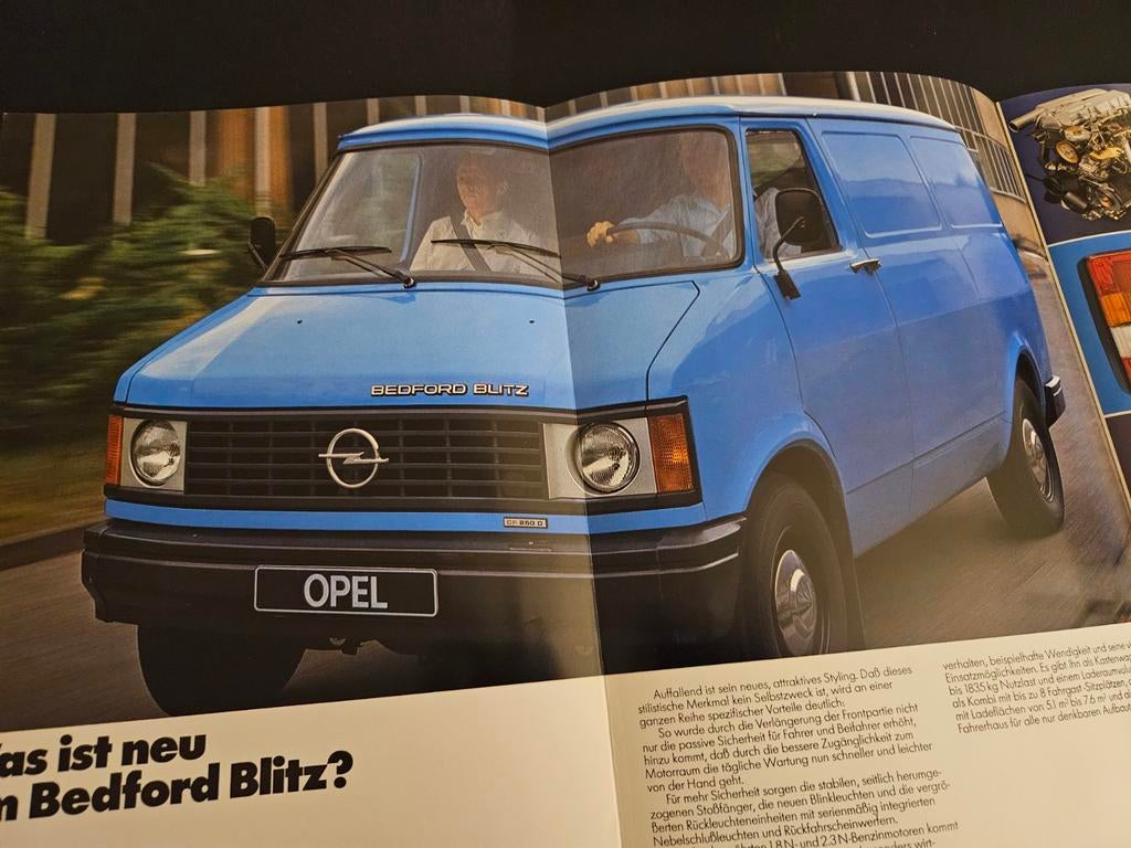 Brochure Opel Bedford Blitz 1981, Boeken, Ophalen of Verzenden, Zo goed als nieuw, Opel