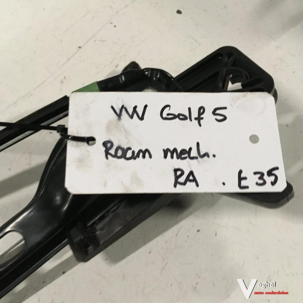 Vw Golf 5 2005 Elektr Raammechanisme Rechtsachter, Auto-onderdelen, Ruiten en Toebehoren, Gebruikt, -, -, Ophalen of Verzenden