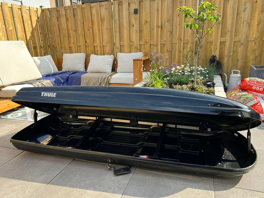 Te huur: Thule XXL dakkoffer, Auto diversen, Dakkoffers, Ophalen, Zo goed als nieuw