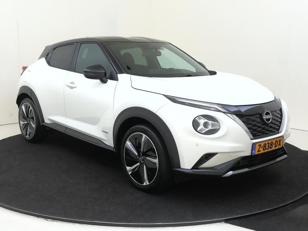 Nissan Juke 1.6 Hybrid N-Design | airco automatisch | Apple, Gebruikt, Wit, Origineel Nederlands, Bedrijf