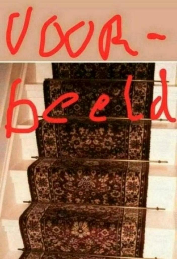 Traploperroedes,1950,metaal,trap,lengte 61,5,traploper,Retro, Huis en Inrichting, Ophalen of Verzenden, Gebruikt