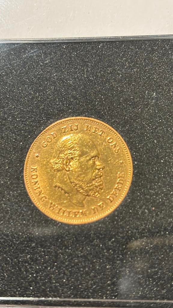 Gouden tientje 1875, Ophalen of Verzenden, Nederland, Munten