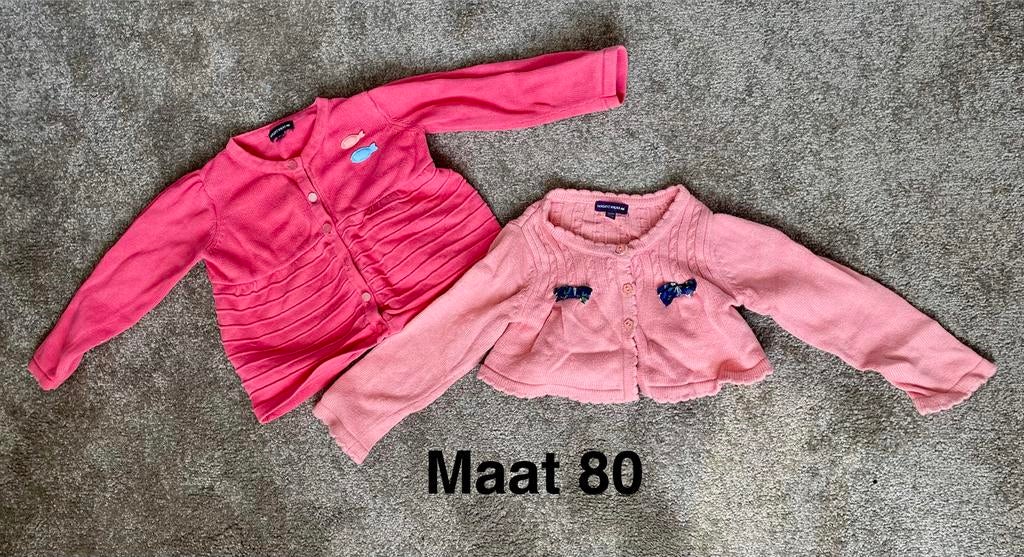 Lieve roze vestjes Maat 80 Sergent Major €2,99/stuk, Ophalen of Verzenden, Gebruikt, Meisje, Truitje of Vestje
