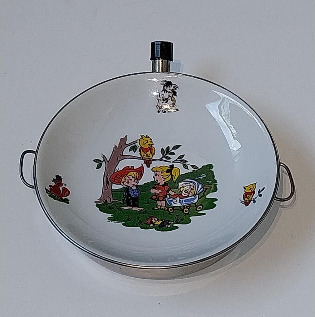 Warmhoud-kinderbord porselein, jaren 60, Ophalen of Verzenden, Gebruikt