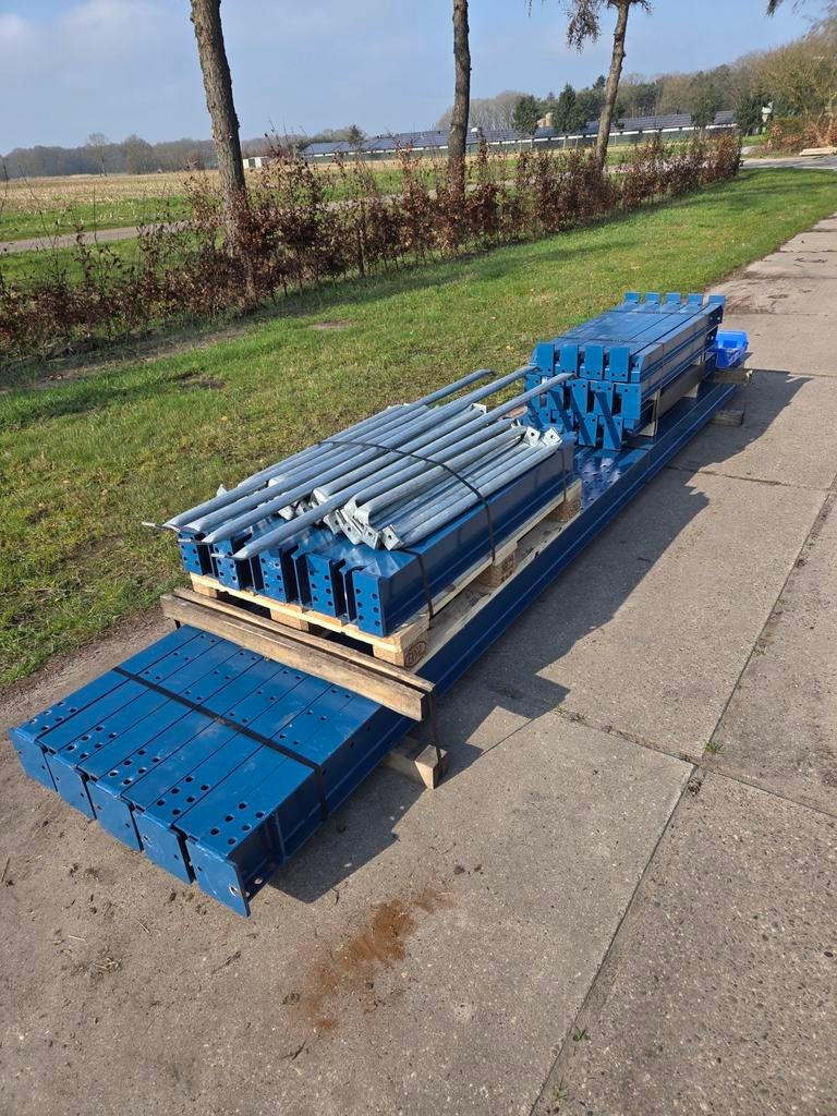 Polypal draagarmstelling enkelzijdig 9xst 4.5x1.2x7.3m, Ophalen of Verzenden