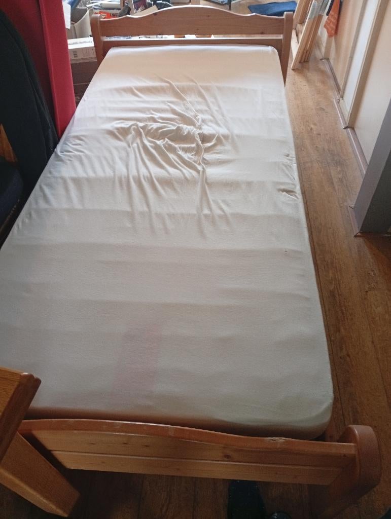 bed 90x200, Huis en Inrichting, Slaapkamer | Bedden, Ophalen, Gebruikt, 90 cm, 200 cm