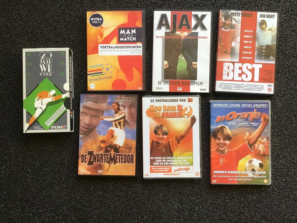 Voetbal dvd’s 1 euro per stuk.   Pakket 9, Alle leeftijden, Verzenden, Zo goed als nieuw, Overige genres