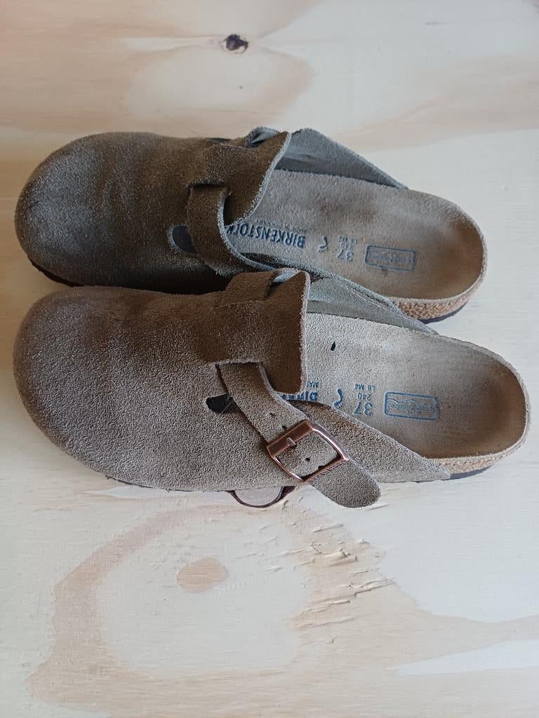 Birkenstock Boston, Kleding | Dames, Schoenen, Beige, Zo goed als nieuw, Birkenstock, Sandalen of Muiltjes