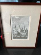 Mooie gave gravure De Vrijthof, St.Servaas en Hoofdwagt, Antiek en Kunst, Ophalen of Verzenden