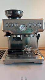 Sage Barista Express stainless steel, Witgoed en Apparatuur, Gebruikt, Espresso apparaat, 10 kopjes of meer, Afneembaar waterreservoir