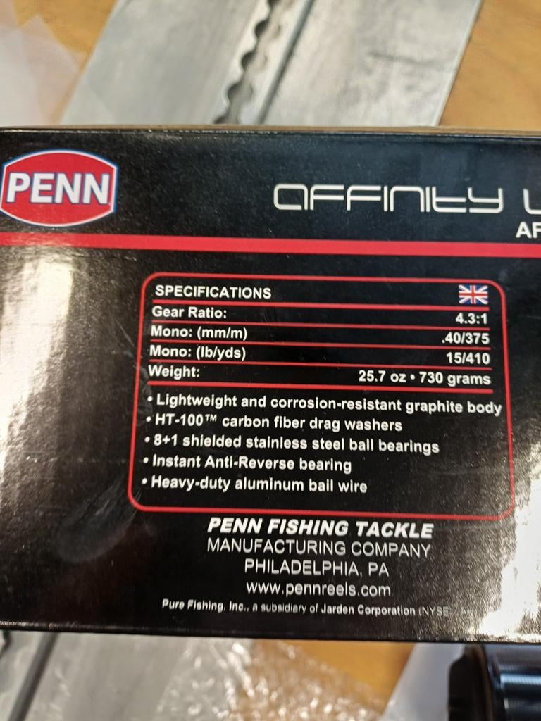 Penn Affinity LTD 8000 Vismolens, Ophalen of Verzenden, Zo goed als nieuw, Molen