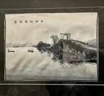 Chinees schilderij op zijde, Ophalen of Verzenden, Minder dan 50 cm, Schilderij, 75 cm of meer