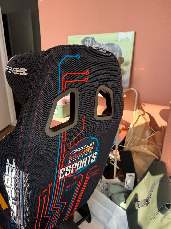 Red Bull Racing stoel en Logitech stuurwiel, Spelcomputers en Games, Games | Overige, Gebruikt, Racen en Vliegen, 1 speler, Vanaf 3 jaar