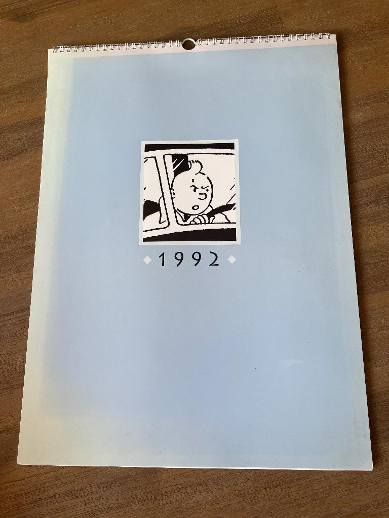 Kuifje Kalender 1992, Ophalen of Verzenden, Maandkalender, Zo goed als nieuw