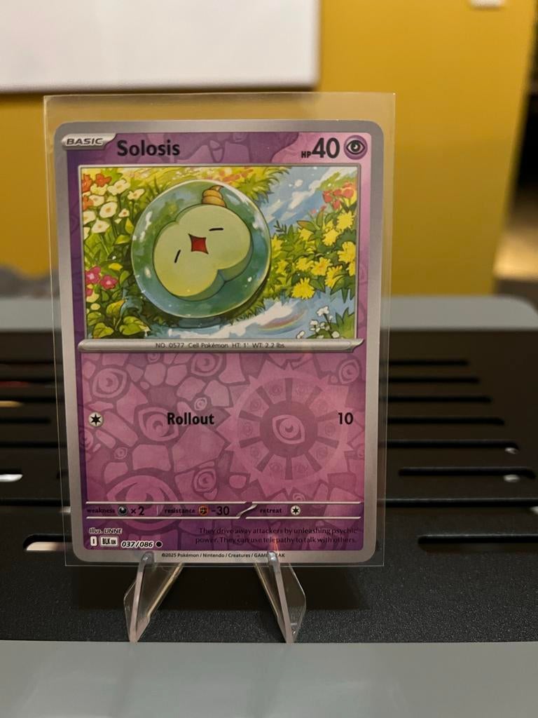Solosis Pokémon Kaart Reverse Holo - 037/086 BLK EN, Ophalen of Verzenden, Zo goed als nieuw, Losse kaart