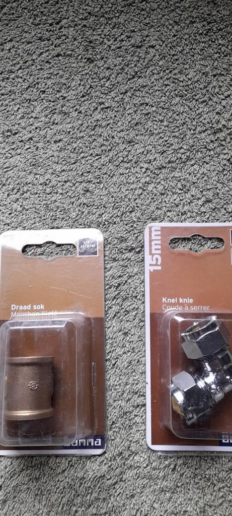 Knelknie en draadsok nieuw in de verpakking, Doe-het-zelf en Verbouw, Hang- en Sluitwerk, Ophalen of Verzenden, Nieuw, Slot