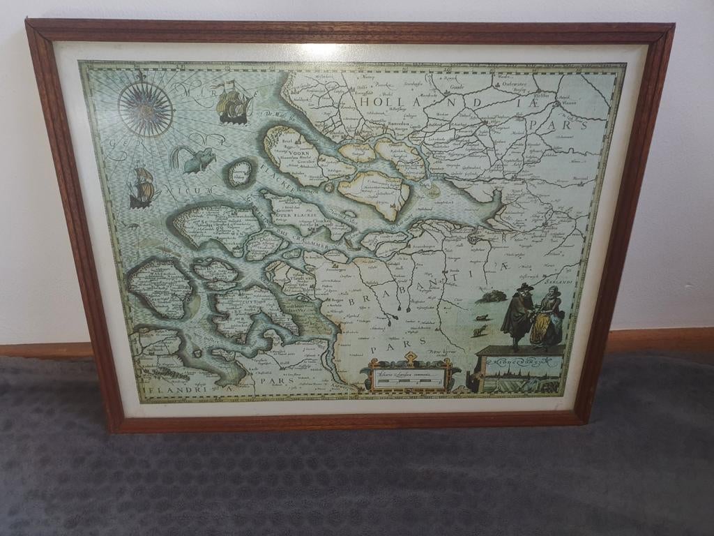 Historische landkaart van Zeeland 1617, Ophalen