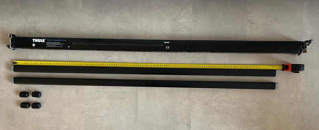 Thule SquareBar Evo 118 - stangenset, Ophalen of Verzenden, Zo goed als nieuw