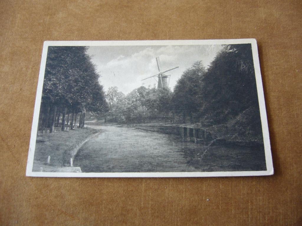 LEIDEN  =  RIJNSBURGERSINGEL  MET MOLEN   1923, Ophalen of Verzenden, 1920 tot 1940, Gelopen, Zuid-Holland