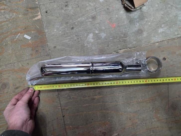 Nieuwe chromen uitlaat, Ophalen of Verzenden, Nieuw, Uitlaat, Overige merken