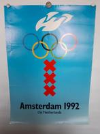 Originele poster Olympische Spelen Amsterdam 1992, Verzenden, A4 of kleiner, Reclame, Rechthoekig Staand