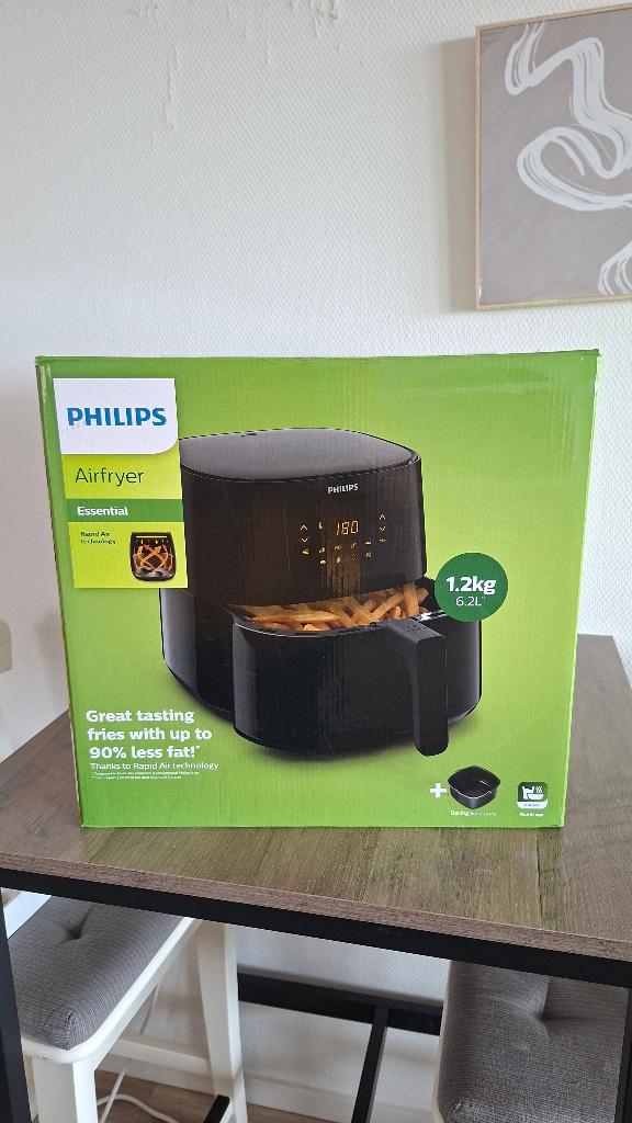 Philips Airfryer 6.2L, Ophalen of Verzenden, Zo goed als nieuw, Airfryer XL, 1000 t/m 1499 gram