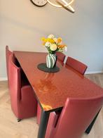 Etentafel met 5 stoelen, Ophalen, 50 tot 100 cm, Zo goed als nieuw, Rechthoekig