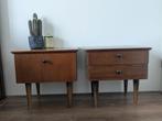 2 vintage nachtkastjes deens, Ophalen, Minder dan 45 cm