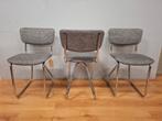 Vintage buisframe stoel sledestoel design Gispen?, Huis en Inrichting, Stoelen, Drie, Onbekend, Zo goed als nieuw, Stof