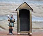 Vintage KLEIN Miniatuur Japanse Krijger Wachthuisje 7 cm, Ophalen of Verzenden
