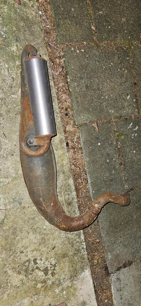 Terugloop uitlaat voor 2-takt motor - Roestig, Ophalen of Verzenden