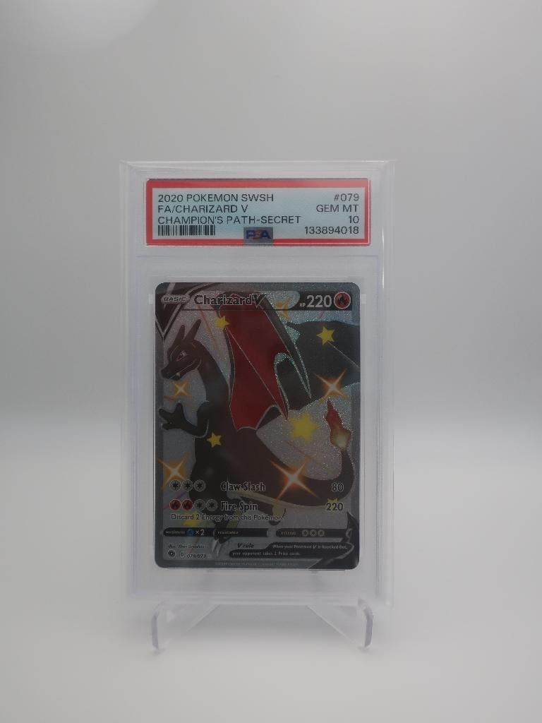 Charizard V (CPA 79) Champion’s Path PSA 10, Ophalen of Verzenden, Zo goed als nieuw, Losse kaart