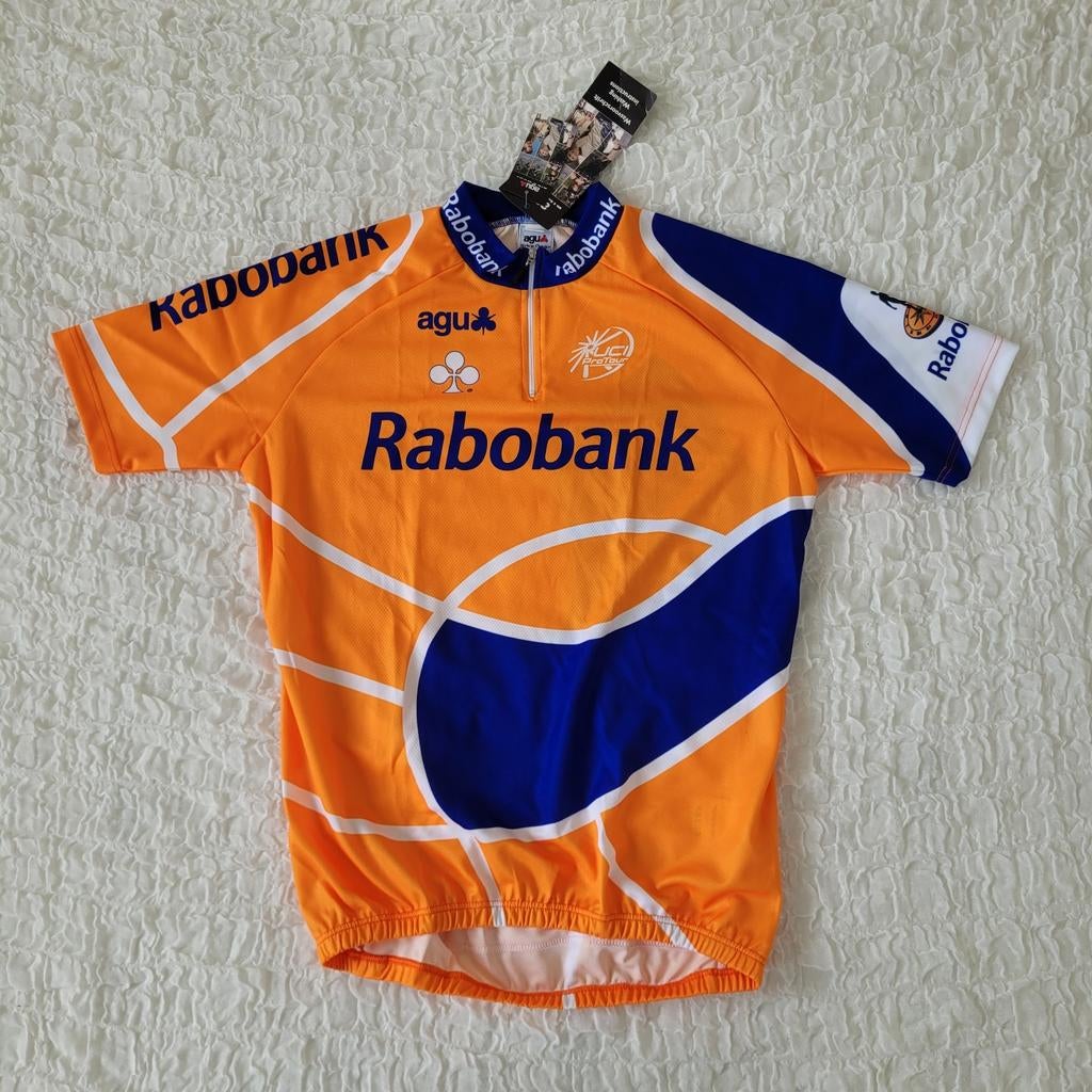 NIEUW Agu Rabobank wielrenners fietsshirt maat S, S, Heren, Nieuw, Ophalen of Verzenden