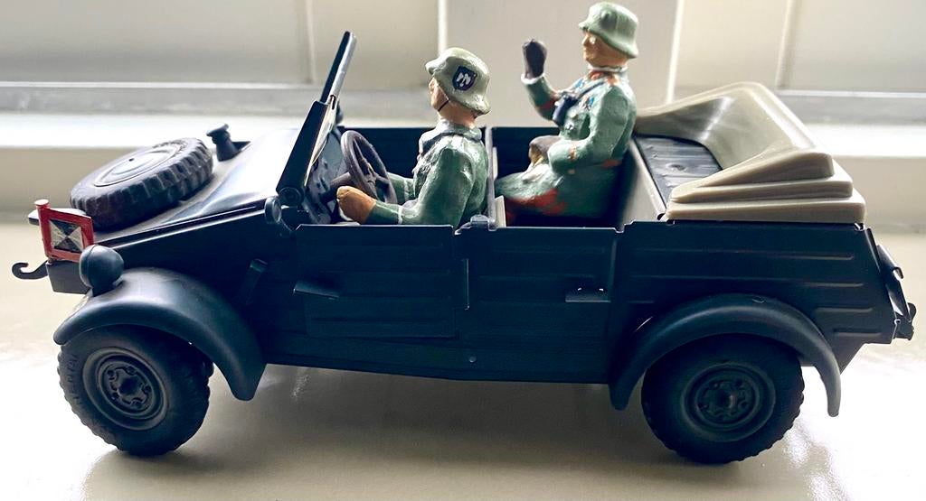 VW Kübelwagen (Tippco, Hausser, Elastolin, Durso) Blomberg, Verzamelen, Militaria | Tweede Wereldoorlog, Ophalen of Verzenden