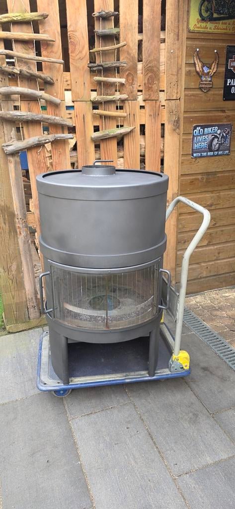 Harrie Leenders HL5 haardkachel/houtkachel., Huis en Inrichting, Ophalen, Zo goed als nieuw, Vrijstaande haard, Houthaard