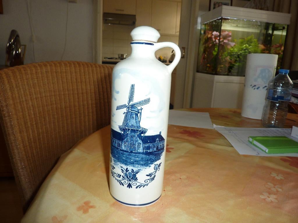 delfts blauwe kruik met 2 bierpullen, Antiek en Kunst, Ophalen of Verzenden